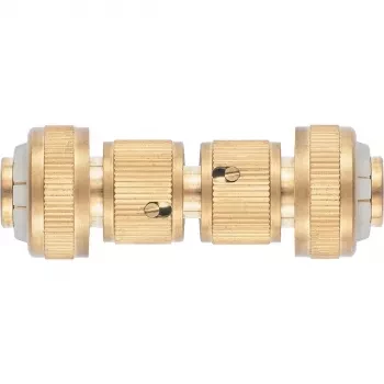 Набор для соединения шлангов 3/4 (переходник 2 соединит.аквастоп) латунный PALISAD 66211 купить в Магнитогорске