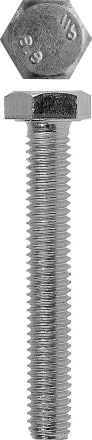 Болт ЗУБР с шестигранной головкой, DIN 933, класс прочности 8.8, оцинкованный, M12x100 мм, ТФ6, 2 шт. 4-303076-12-100 купить в Магнитогорске