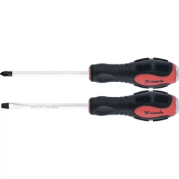 Набор ударных отверток 2шт PH2x100 SL6x100 CrV Matrix 19121