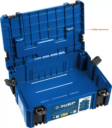 ЗУБР МОДУЛЬ-15, 440 х 310 х 150 мм, (17), размер L, пластиковый ящик для инструментов, Профессионал (38165-15) купить в Магнитогорске