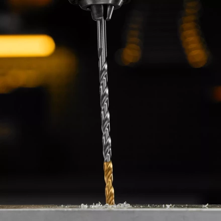 Сверло спиральное по металлу 4,2 х 119 мм, Р6М5, Golden Tip, удлиненное Denzel 718251 купить в Магнитогорске