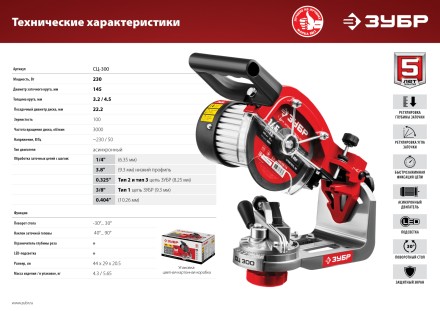 Станок заточной для пильных цепей СЦ-300 серия МАСТЕР купить в Магнитогорске