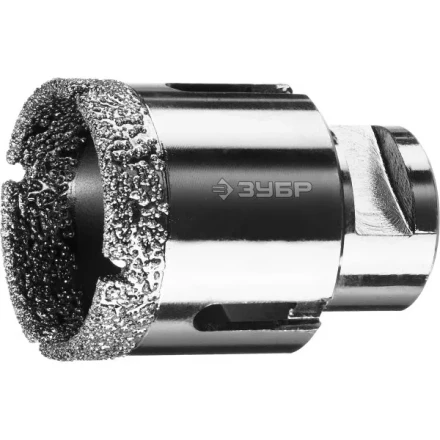 Алмазная коронка ЗУБР &quot;ПРОФЕССИОНАЛ&quot; универсальная для УШМ, сухое сверление, алмазы на вакуумной пайке,  посадка М14, d=44мм 29865-44 купить в Магнитогорске