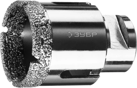 Алмазная коронка ЗУБР &quot;ПРОФЕССИОНАЛ&quot; универсальная для УШМ, сухое сверление, алмазы на вакуумной пайке,  посадка М14, d=44мм 29865-44 купить в Магнитогорске