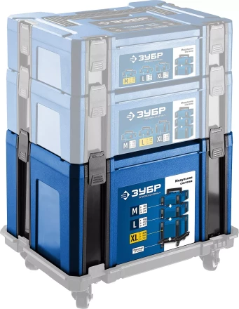ЗУБР МОДУЛЬ-25, 440 х 310 х 250 мм, (17), размер XL, пластиковый ящик для инструментов, Профессионал (38165-25) купить в Магнитогорске
