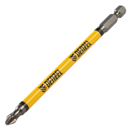 Бита PH2х127, сталь S2, цилиндр., 5шт. Е 6,3 Denzel 11646 купить в Магнитогорске