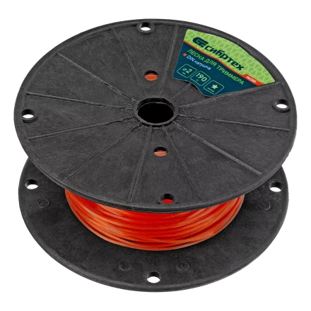 Леска для триммера звезда, на DIN катушке, 2.0 мм х 190 м, Россия Сибртех 961305 купить в Магнитогорске