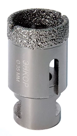 Коронка алмазная по керамограниту D 35 мм для УШМ сух. рез Энкор 48308 купить в Магнитогорске