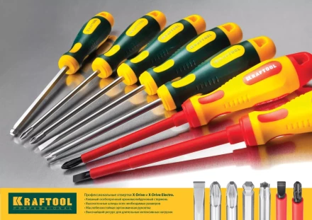 Отвертка KRAFTOOL, Cr-Mo-V закалённый стержень, двухкомпонентная противоскользящ рукоятка, PH 2x100мм 25008-2-100 купить в Магнитогорске