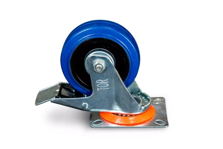 Колесо поворотное резина SRCLb 42 100 мм с тормозом (N) 1024207 купить в Магнитогорске