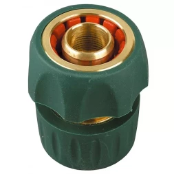 Соединитель RACO &quot;Profi-Plus&quot; (шланг-насадка), латунный с покрытием TPR, с автостопом, 3/4&quot; 4244-55106B