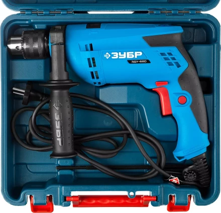 Дрель ударная + кейс ЗДУ-680 ЭРКМ2 серия ПРОФЕССИОНАЛ купить в Магнитогорске