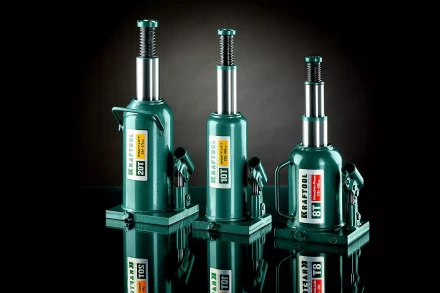 Домкрат гидравлический бутылочный &quot;Kraft-Lift&quot;, сварной, 6т, 220-435мм, KRAFTOOL 43462-6 43462-6_z01 купить в Магнитогорске