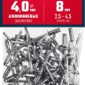 ЗУБР 4.0 x 8 мм, 50 шт, алюминиевые заклепки, Профессионал (313106-40-08) купить в Магнитогорске