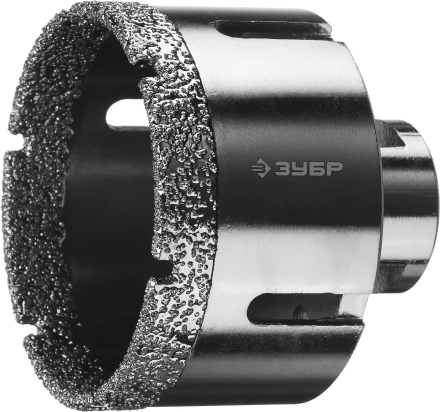 Алмазная коронка ЗУБР &quot;ПРОФЕССИОНАЛ&quot; универсальная для УШМ, сухое сверление, алмазы на вакуумной пайке,  посадка М14, d=68мм 29865-68 купить в Магнитогорске