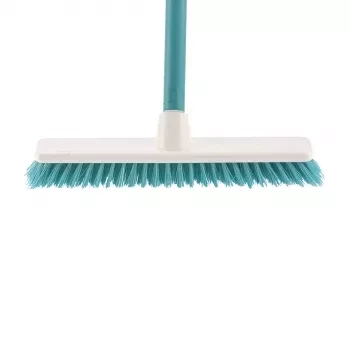 Щетка пластмасовая   &quot;SHROBER&quot; для чистки ковров 270 мм бирюз. c черенком 120 см D22мм ELFE 93550 купить в Магнитогорске