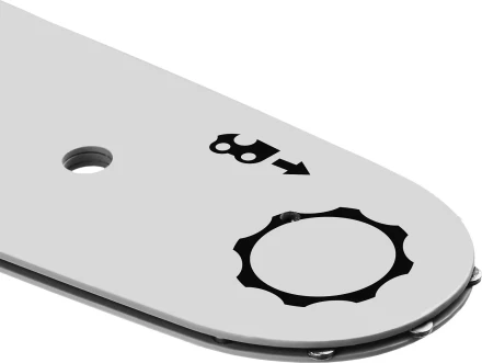 ЗУБР тип 4, шаг 3/8, паз 1.3 мм, 45 см, шина для электро и бензо пил (70204-45) купить в Магнитогорске