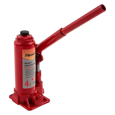 Домкрат гидравлический бутылочный, 4 т, h подъема 180–320 мм Sparta Compact 50339 купить в Магнитогорске