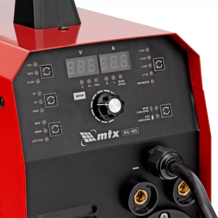 Аппарат инвертор. полуавтомат. cварки MTX MIG-180S 94302, 180A, ПВ 60%, катушка 5 кг купить в Магнитогорске