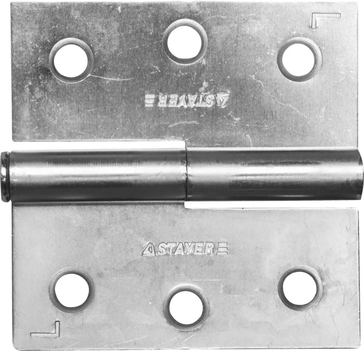 Петля дверная STAYER "MASTER" разъемная, цвет белый цинк, левая, 75мм 37613-75-1L купить в Магнитогорске