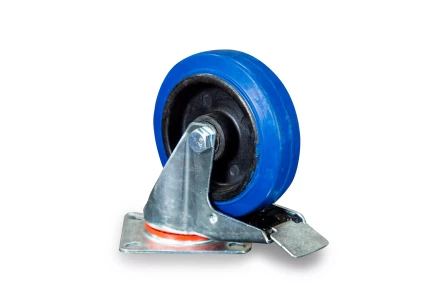 Колесо поворотное резина SRCLb 55 125 мм с тормозом (F) 1024396 купить в Магнитогорске