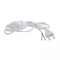 Шнур электрический соединительный для бра с диммером 1,5 м 120 Вт белый тип V-2 Россия Сибртех 96013