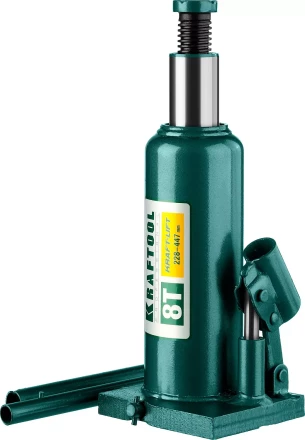 Домкрат гидравлический бутылочный &quot;Kraft-Lift&quot;, сварной, 8т, 228-447мм, KRAFTOOL 43462-8 43462-8_z01 купить в Магнитогорске