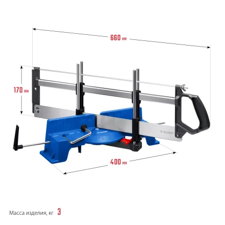 ЗУБР СП-550, 550 мм, прецизионное поворотное стусло, Профессионал (15461-550) купить в Магнитогорске