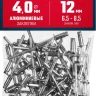 ЗУБР 4.0 x 12 мм, 50 шт, алюминиевые заклепки, Профессионал (313106-40-12) купить в Магнитогорске