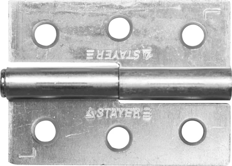 Петля дверная STAYER "MASTER" разъемная, цвет белый цинк, левая, 65мм 37613-65-1L купить в Магнитогорске