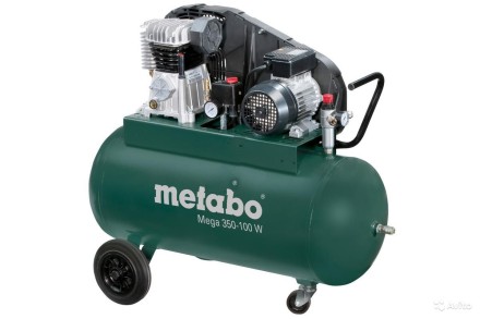 Компрессор масляный поршневой ременной Metabo Mega 350-100 W купить в Магнитогорске