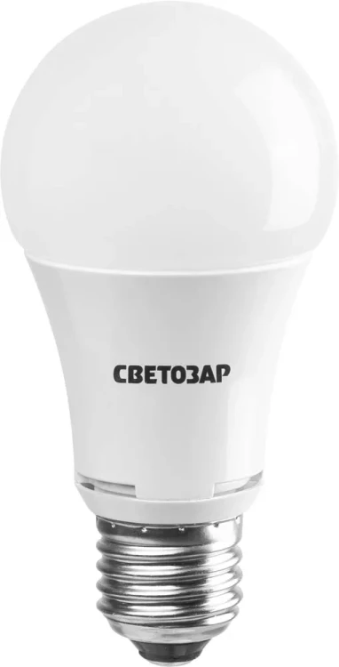 Лампа СВЕТОЗАР светодиодная "LED technology", цоколь E27(стандарт), теплый белый свет (2700К), 220В, 10Вт (75) 44505-75_z01 купить в Магнитогорске