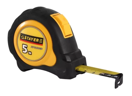 Рулетка STAYER "MASTER" "OMEGA" автостоп, обрезиненный корпус, 5мх19мм 3402-05-19_z01 купить в Магнитогорске