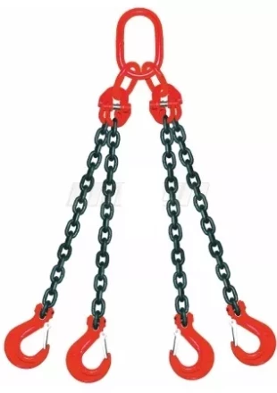 Строп цепной четырехветвевой 4СЦ 1 т L=7 м 8 кл с ОВ 11.2т купить в Магнитогорске