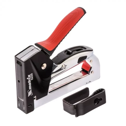 Степлер мебельный стальной быстрая загрузка тип скобы 53 4-14 мм PRO Matrix 40917 купить в Магнитогорске