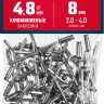 ЗУБР 4.8 x 8 мм, 50 шт, алюминиевые заклепки, Профессионал (313106-48-08) купить в Магнитогорске