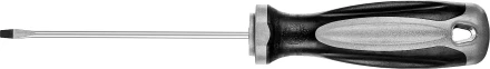 Отвертка MIRAX 25095-03-10, закаленный стержень, двухкомпонентная рукоятка, SL3x100мм 25095-03-10 купить в Магнитогорске