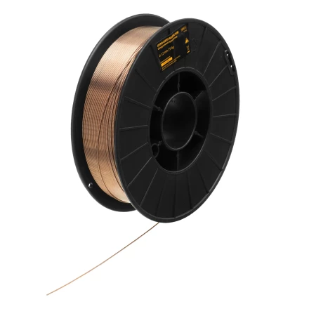 Омедненная проволока ER70S-6, диам. 1,2 мм, 5 кг, диам. катушки D200// Denzel 97544 купить в Магнитогорске