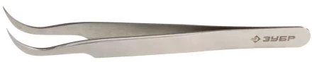 Пинцет ЗУБР д/электроники и точной механики, нерж. сталь, антимагнит, изогнутый, заостренные губки, 110мм 22211-3-110 купить в Магнитогорске
