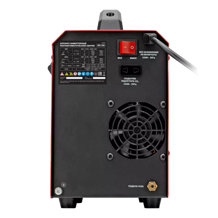 Аппарат инвертор. полуавтомат. cварки MTX MIG-220S 94304, 220A, ПВ 60%, катушка 5 кг купить в Магнитогорске
