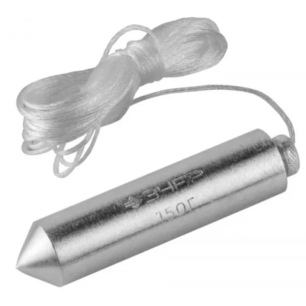 Отвес ЗУБР &quot;МАСТЕР&quot; строительный со шнуром, в пластиковом контейнере, 150 г 0636-150_z01 купить в Магнитогорске