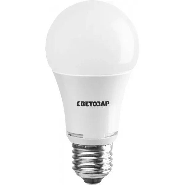 Лампа СВЕТОЗАР светодиодная "LED technology", цоколь E27(стандарт), яркий белый свет (4000К), 220В, 10Вт (75) 44508-75_z01 купить в Магнитогорске