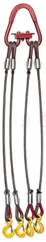 Строп канатный четырехветвевой 4СК 1.6 т L=7 м заплет
