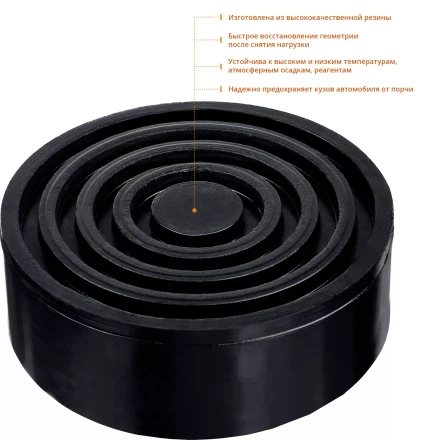 Опора резиновая для домкрата серия ПРОФЕССИОНАЛ купить в Магнитогорске