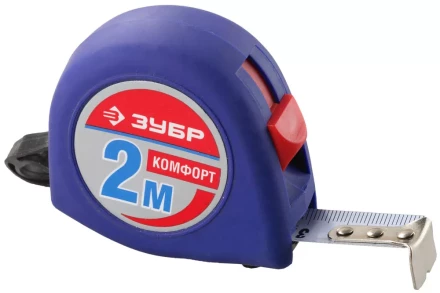 Рулетка ЗУБР &quot;СТАНДАРТ&quot;, корпус с резиновым напылением, 2м/16мм 34016-2 купить в Магнитогорске