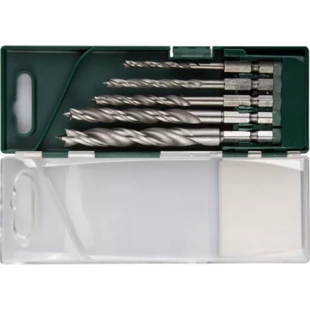 Набор сверл по дереву, KRAFTOOL 29402-H5, 5шт(4-10мм), двухленточных, спиральных, с шестригранным хвостовиком 29402-H5 купить в Магнитогорске