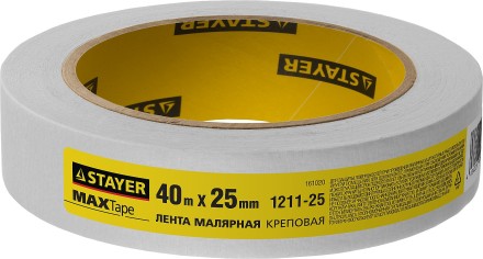 Малярная лента STAYER &quot;MASTER&quot;, креповая, 25мм х 40м 1211-25 купить в Магнитогорске