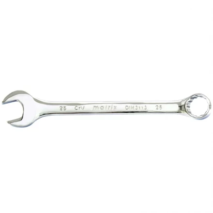 Ключ комбинированный 25 мм CrV полированный хром MATRIX 15170 купить в Магнитогорске