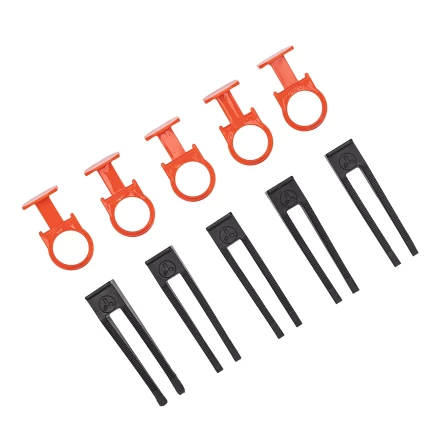 Комплект зажим и клин для системы выравнивания плитки СВП Кольцо, 40/40 шт. в пакете Сибртех 88111 купить в Магнитогорске