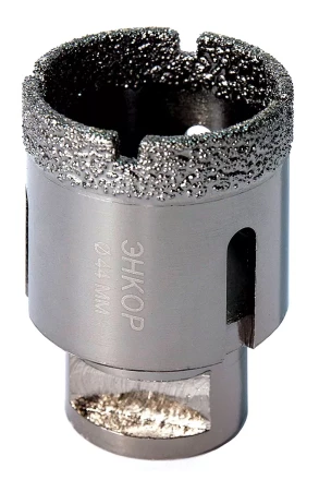 Коронка алмазная по керамограниту D 44 мм для УШМ сух. рез Энкор 48310 купить в Магнитогорске